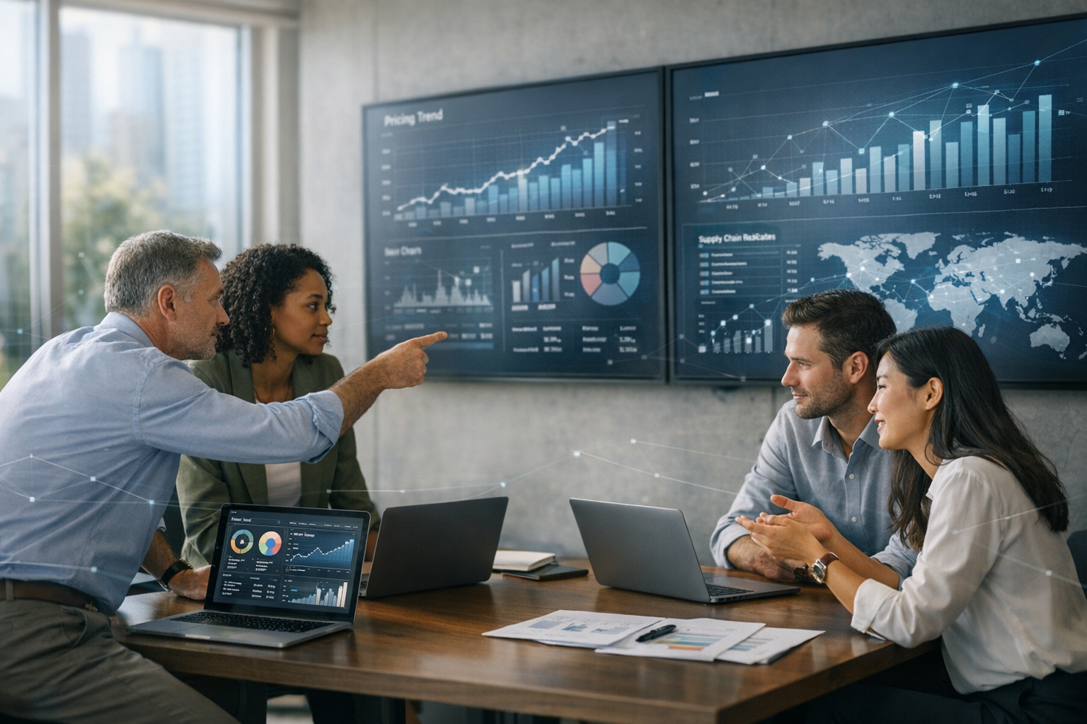 DataDriven Strategy Session in Modern Office